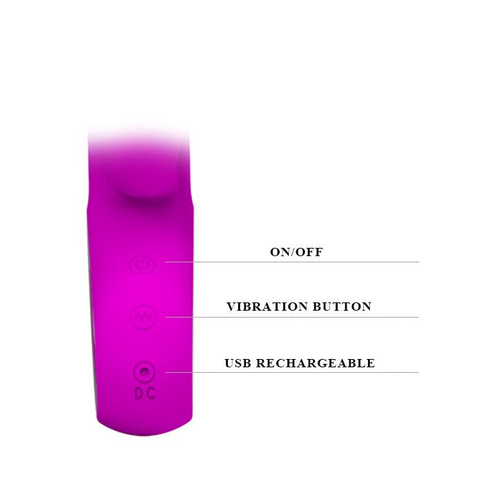 Multifunktionell vibrator med klitorisstimulator