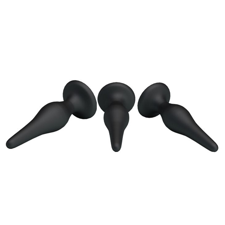 Pretty Love Mini Anal Kit 3-pack svart