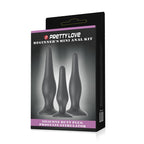 Pretty Love Mini Anal Kit 3-pack svart