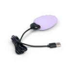 Dubbelstimulerande vibrator Mid – uppladdningsbar i silikon (Lila)