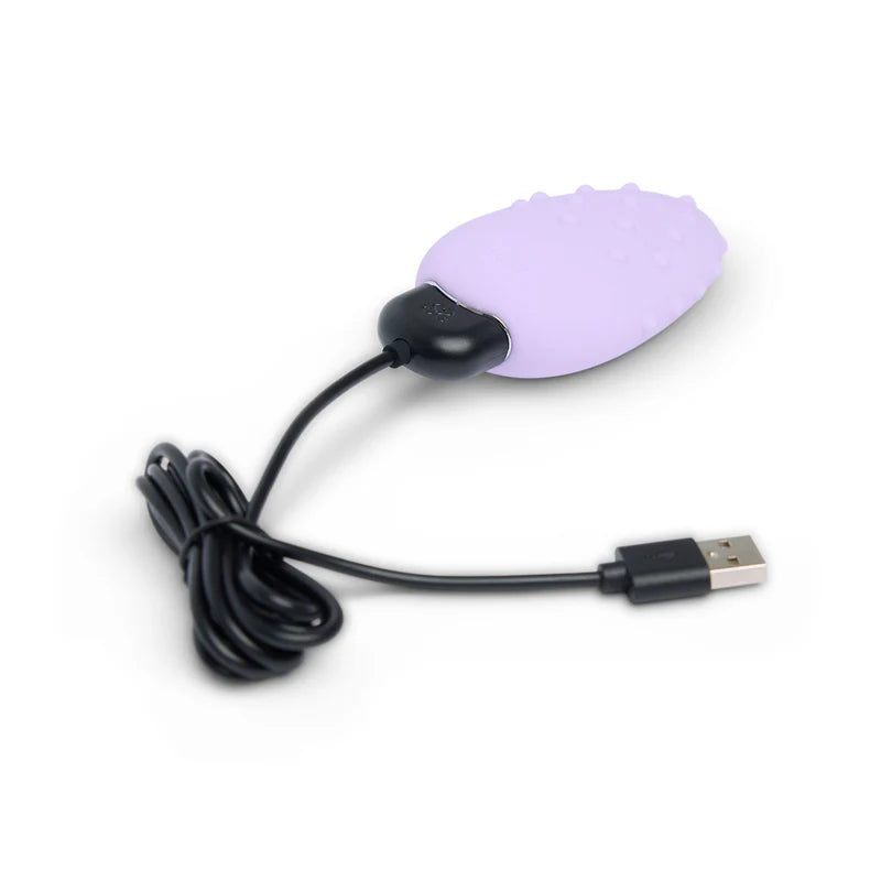 Dubbelstimulerande vibrator Mid – uppladdningsbar i silikon (Lila)