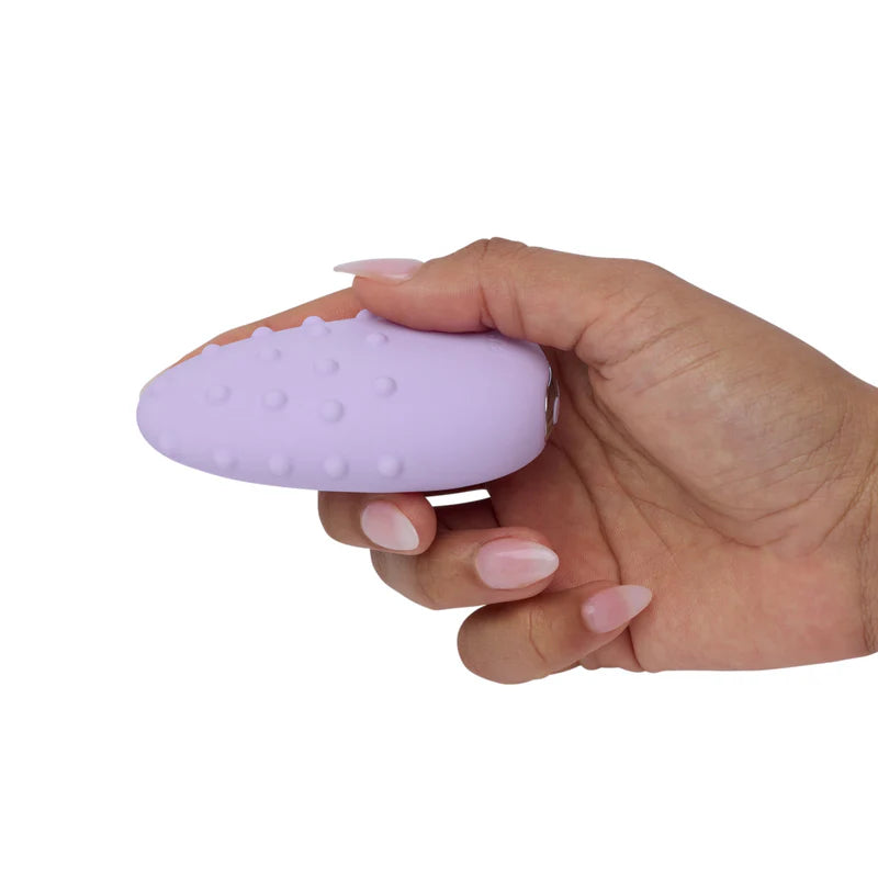 Dubbelstimulerande vibrator Mid – uppladdningsbar i silikon (Lila)