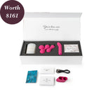 Presentbox för par Gbox – vibrator, knipkulor och massage set (Rosa/Guld)