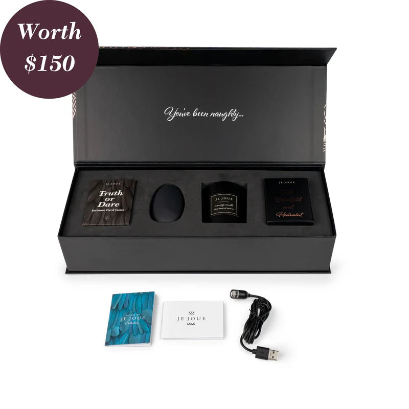 Presentset för par – vibrator och massage kit (Svart/Roséguld)