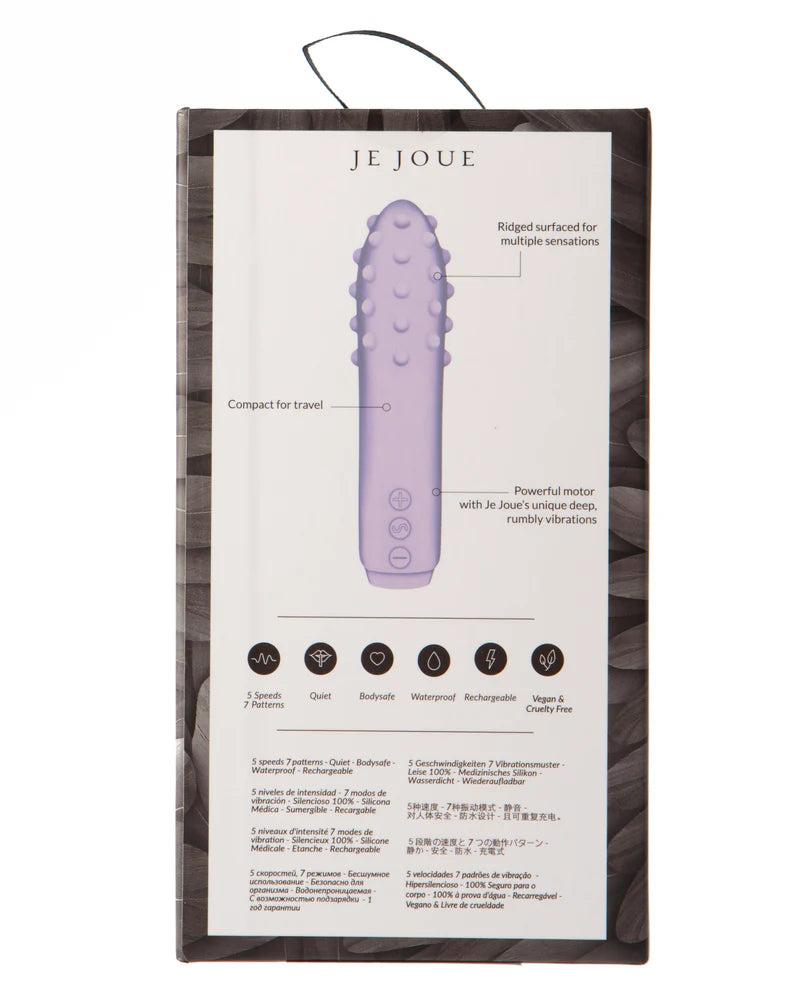Bullet vibrator i silikon – Je Joue Duet med dubbla ytor (Rosa/Lila)