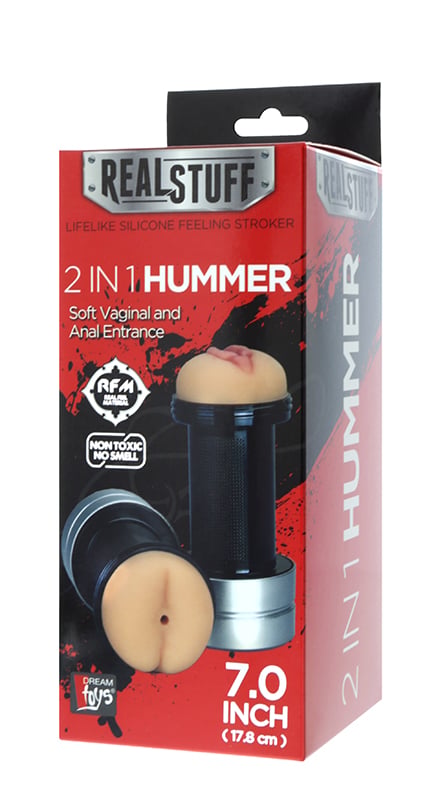 Dreamtoys Realstuff 2 In 1 Hummer - Anus & Vagina glidmedel