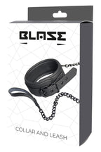Dreamtoys Blaze Collar And Leash Black svart presentset
