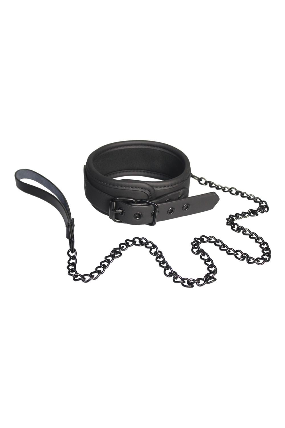 Dreamtoys Blaze Collar And Leash Black svart presentset
