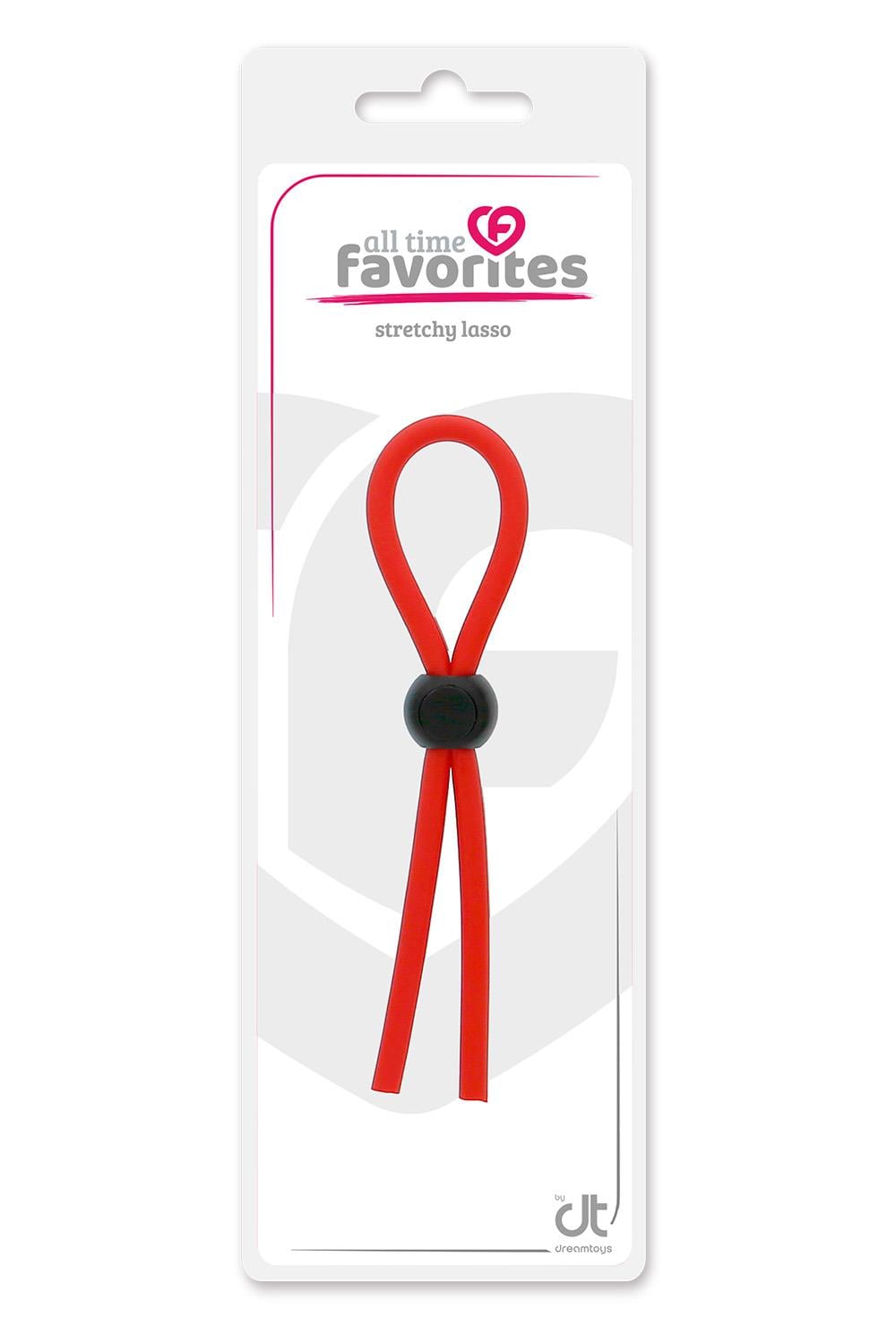 Dreamtoys All Time Favorites Stretchy Lasso röd penisring