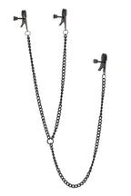 Dreamtoys Blaze Deluxe Nipple & Clit Clamps svart BDSM-tillbehör