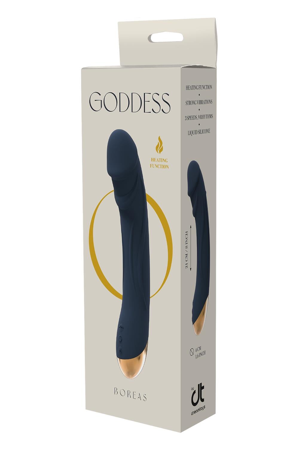 Dreamtoys Goddess Collection Boreas blå G-punktsvibrator