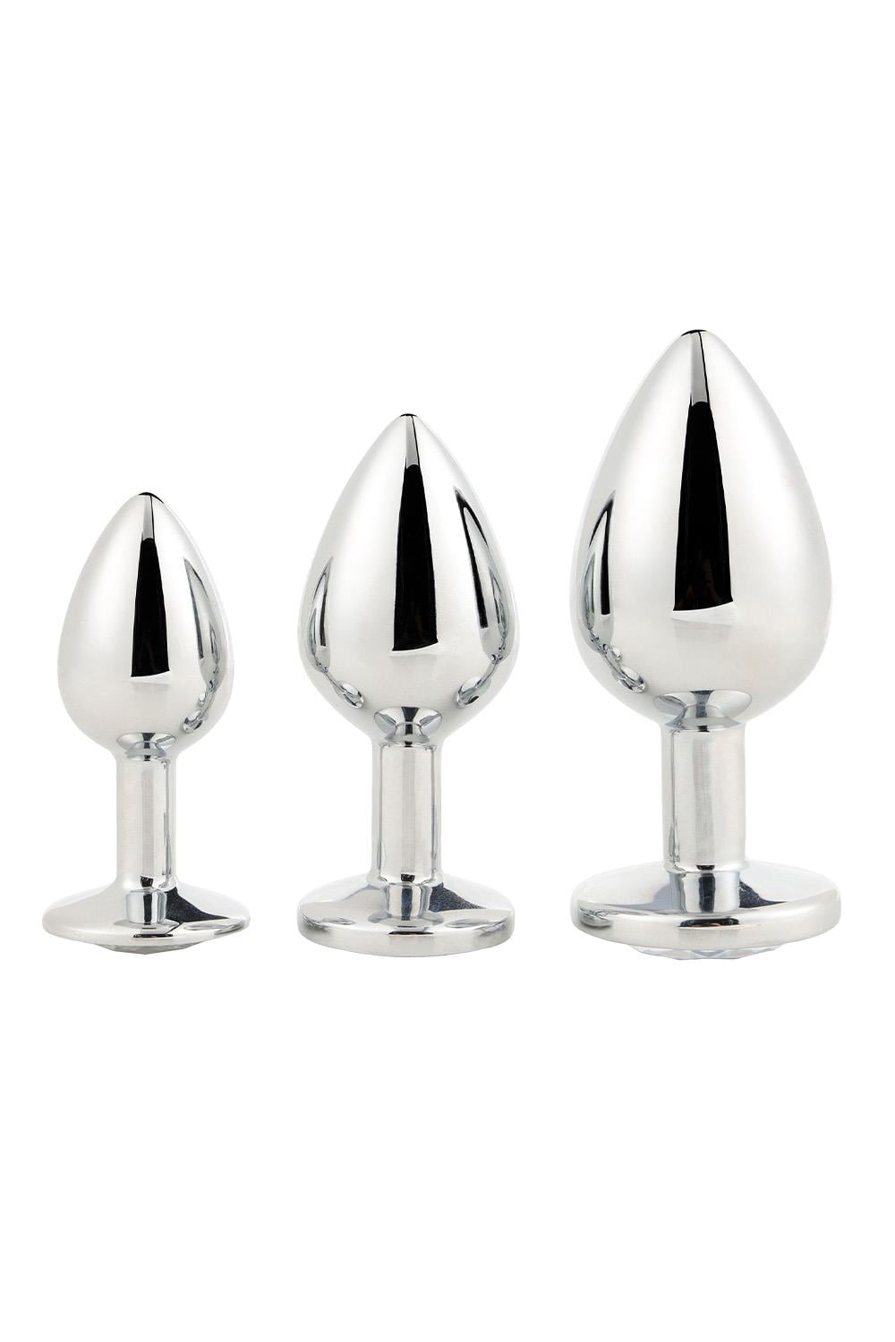 Dreamtoys Gleaming Love Silver Plug Set analprodukt