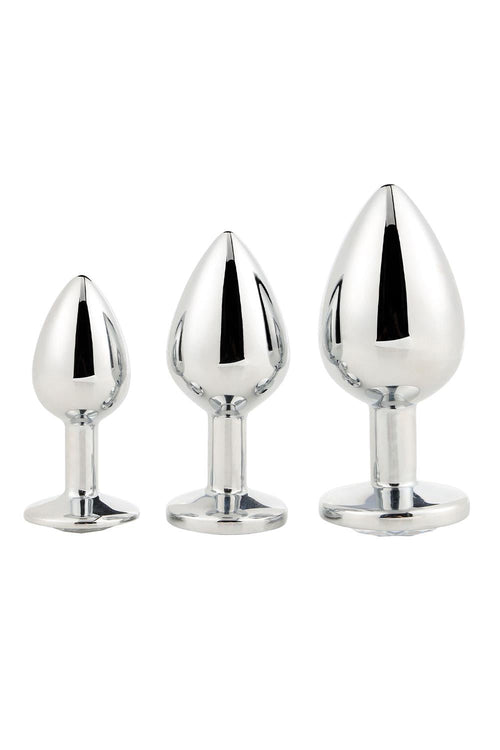 Dreamtoys Gleaming Love Silver Plug Set analprodukt