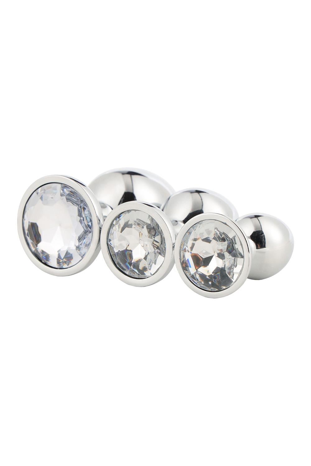 Dreamtoys Gleaming Love Silver Plug Set analprodukt