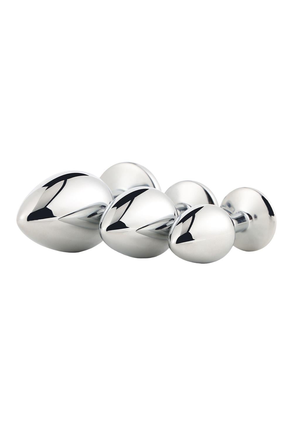 Dreamtoys Gleaming Love Silver Plug Set analprodukt
