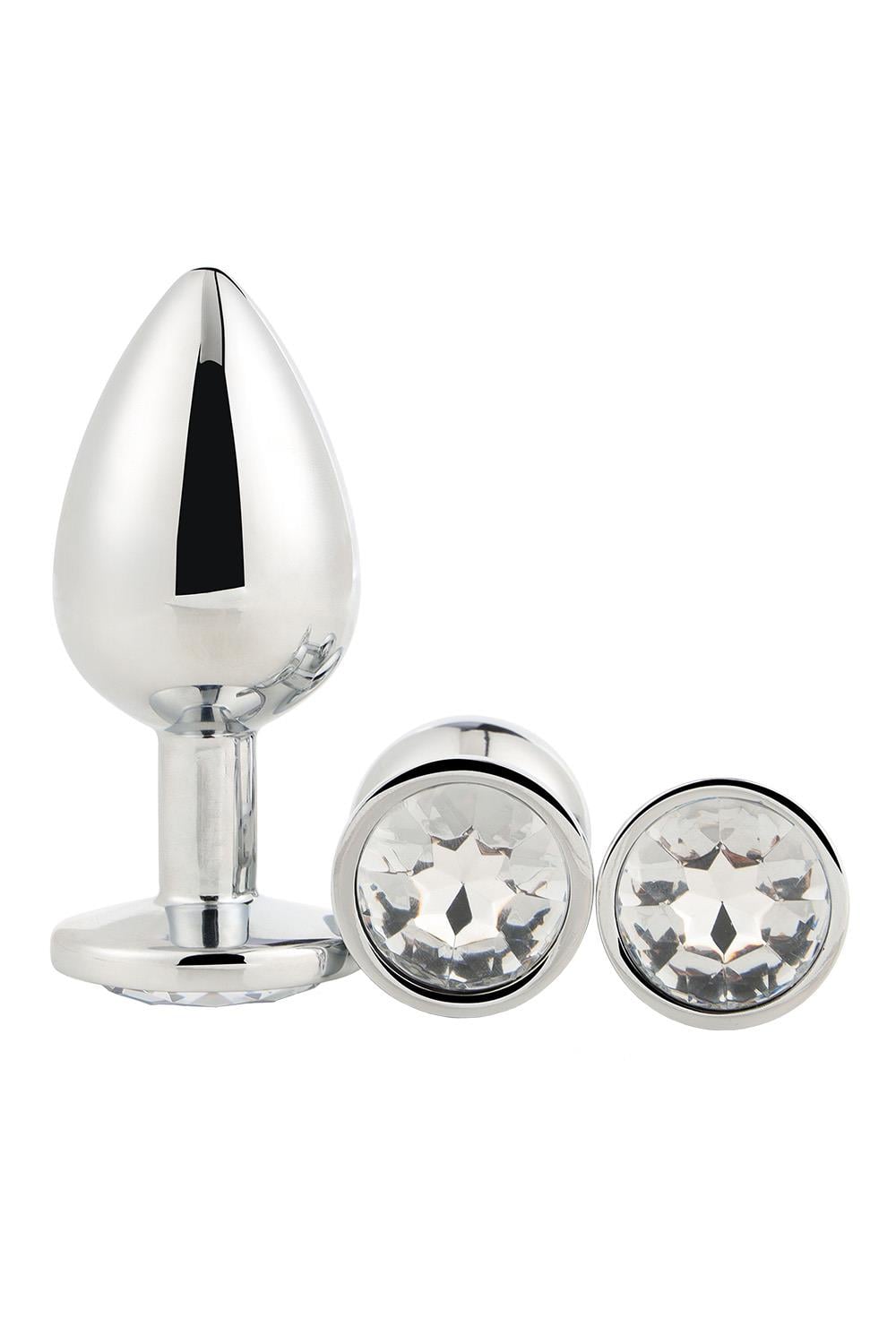Dreamtoys Gleaming Love Silver Plug Set analprodukt