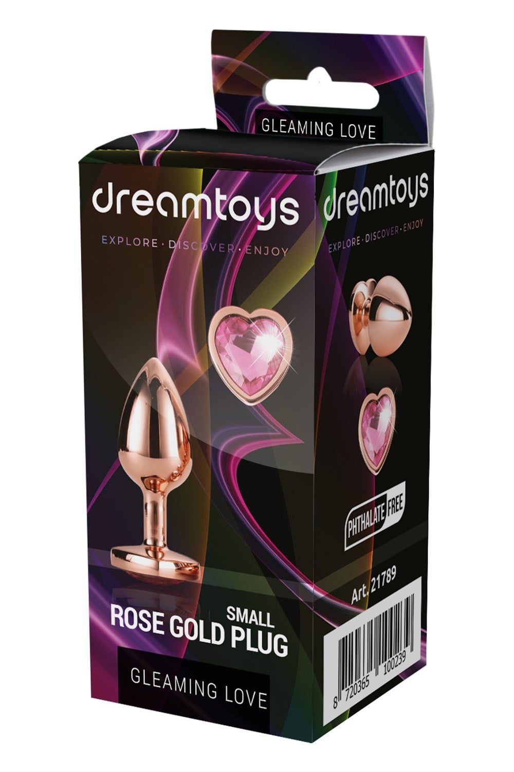 Dreamtoys Gleaming Love Rose Gold Plug Small guld analprodukt
