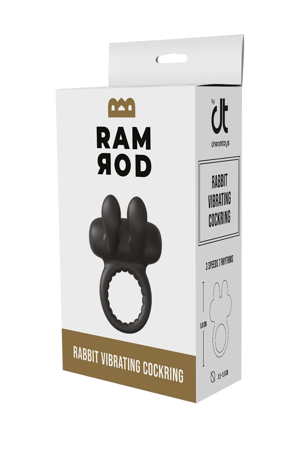 Vibrerande penisring med kaninstimulator från Dreamtoys Ramrod