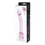 Dreamtoys Glaze Glass Rosebud Spiral G-Spot Dildo glidmedel