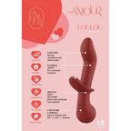 Dreamtoys Amour Flexible G-Spot Duo Vibe Loulou röd G-punktsvibrator
