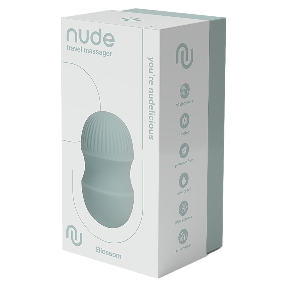 Dreamtoys Nude Blossom Travel Massager grön massageprodukt