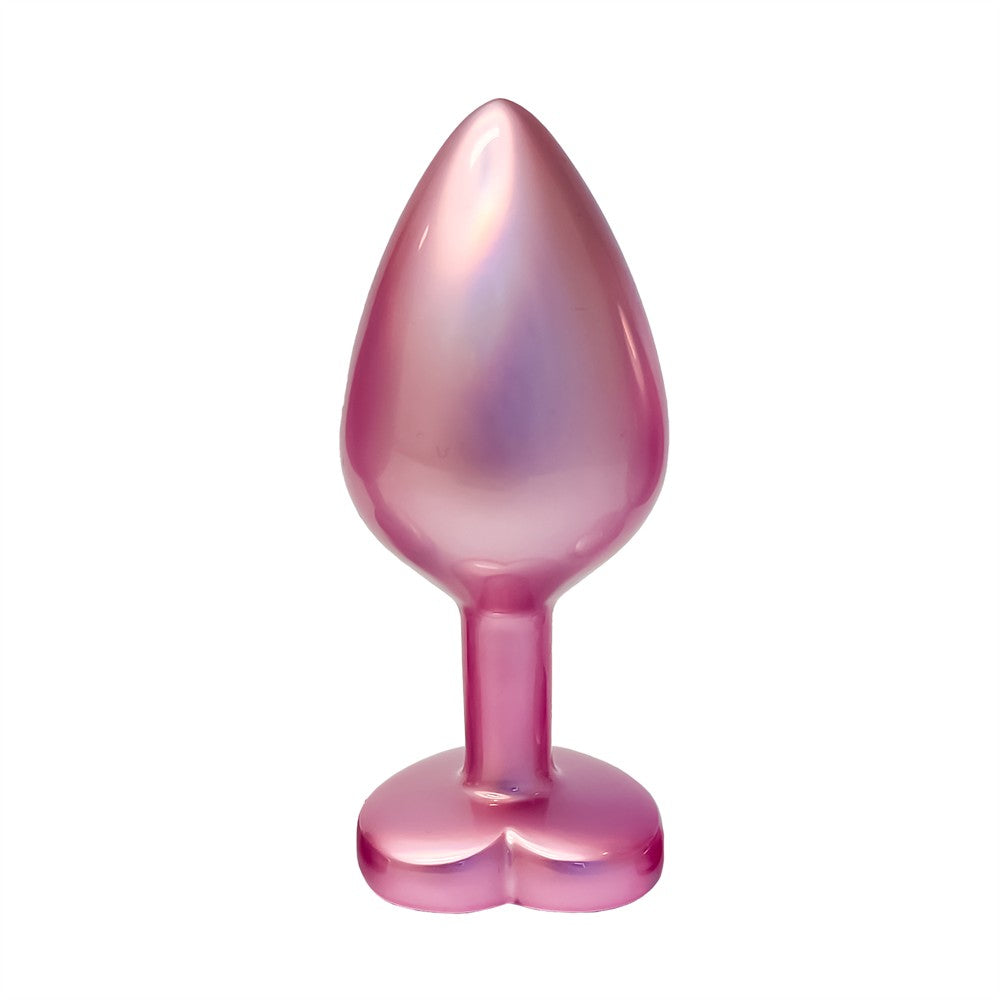 Analplugg medium med hjärtformad dekorsten från Dreamtoys