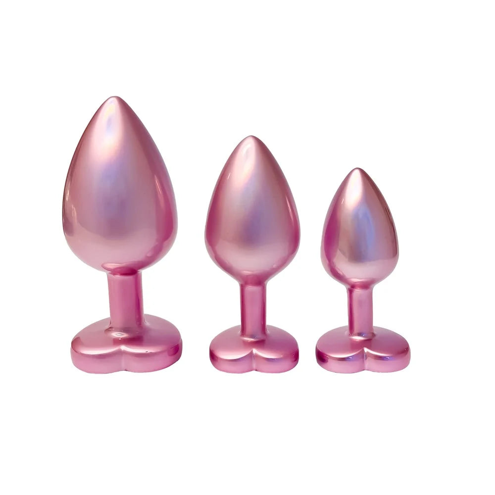Analpluggset med hjärtformad dekorsten från Dreamtoys