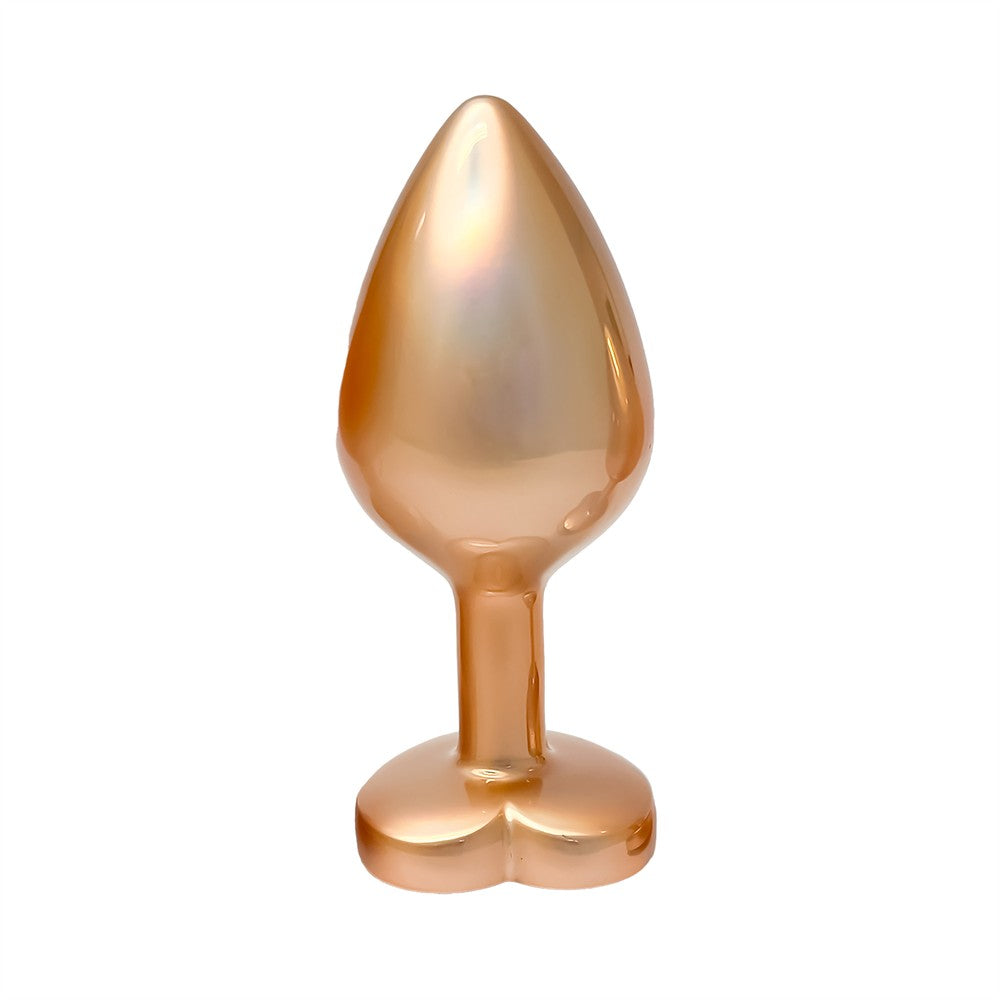 Analplugg medium med hjärtformad dekorsten från Dreamtoys