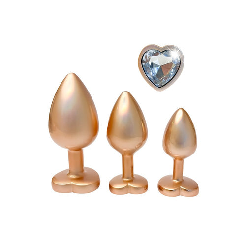 Dreamtoys Gleaming Love Pearl Gold Plug Set guld analprodukt