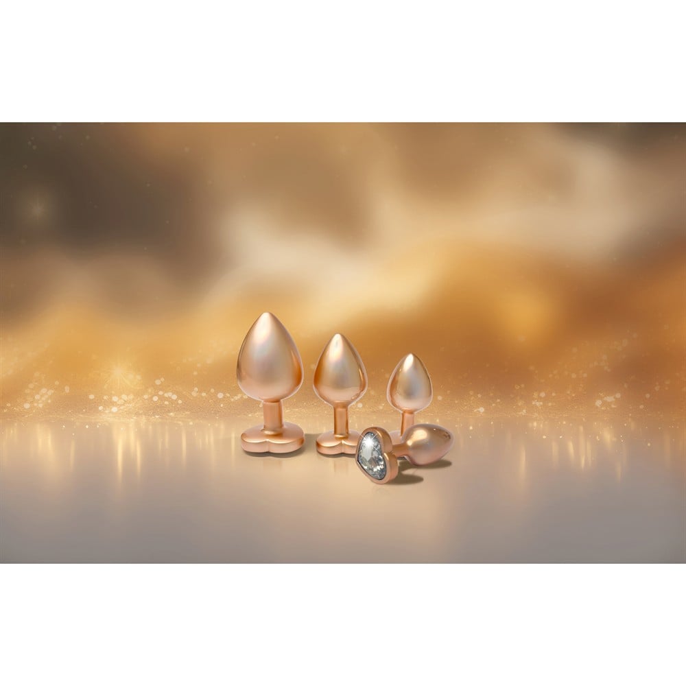 Dreamtoys Gleaming Love Pearl Gold Plug Set guld analprodukt