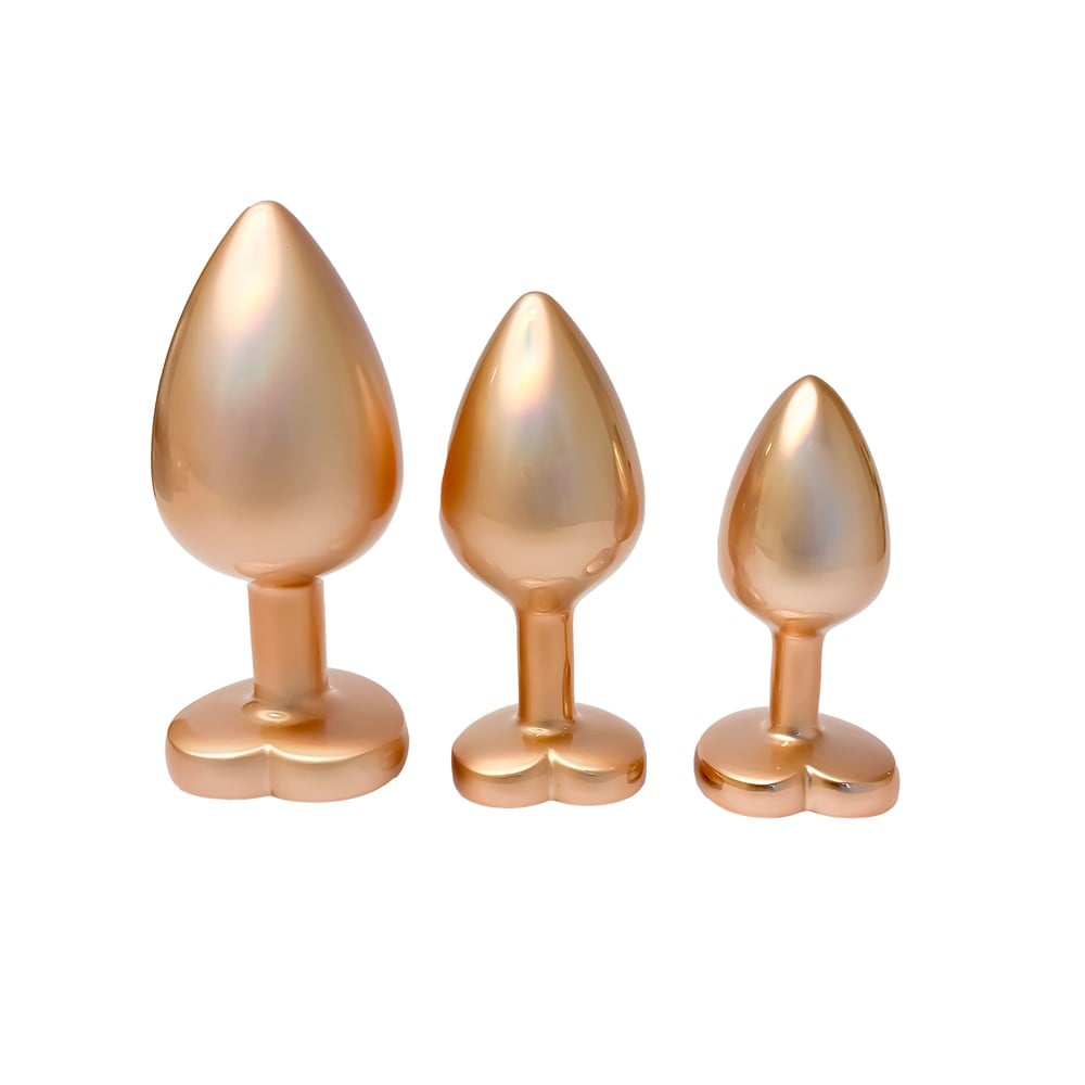 Dreamtoys Gleaming Love Pearl Gold Plug Set guld analprodukt