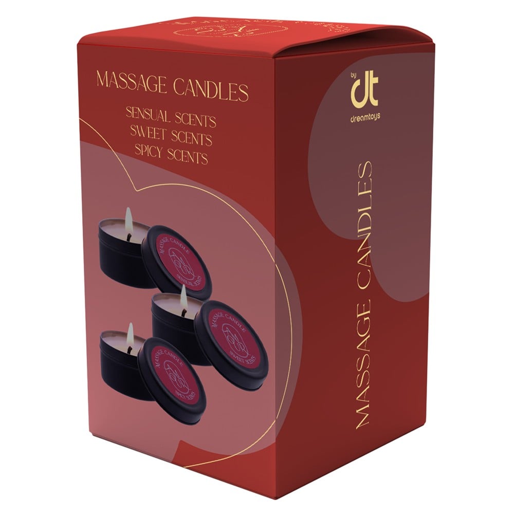 Dreamtoys Amour Massage Candle Set Of 3 Scents massageprodukt