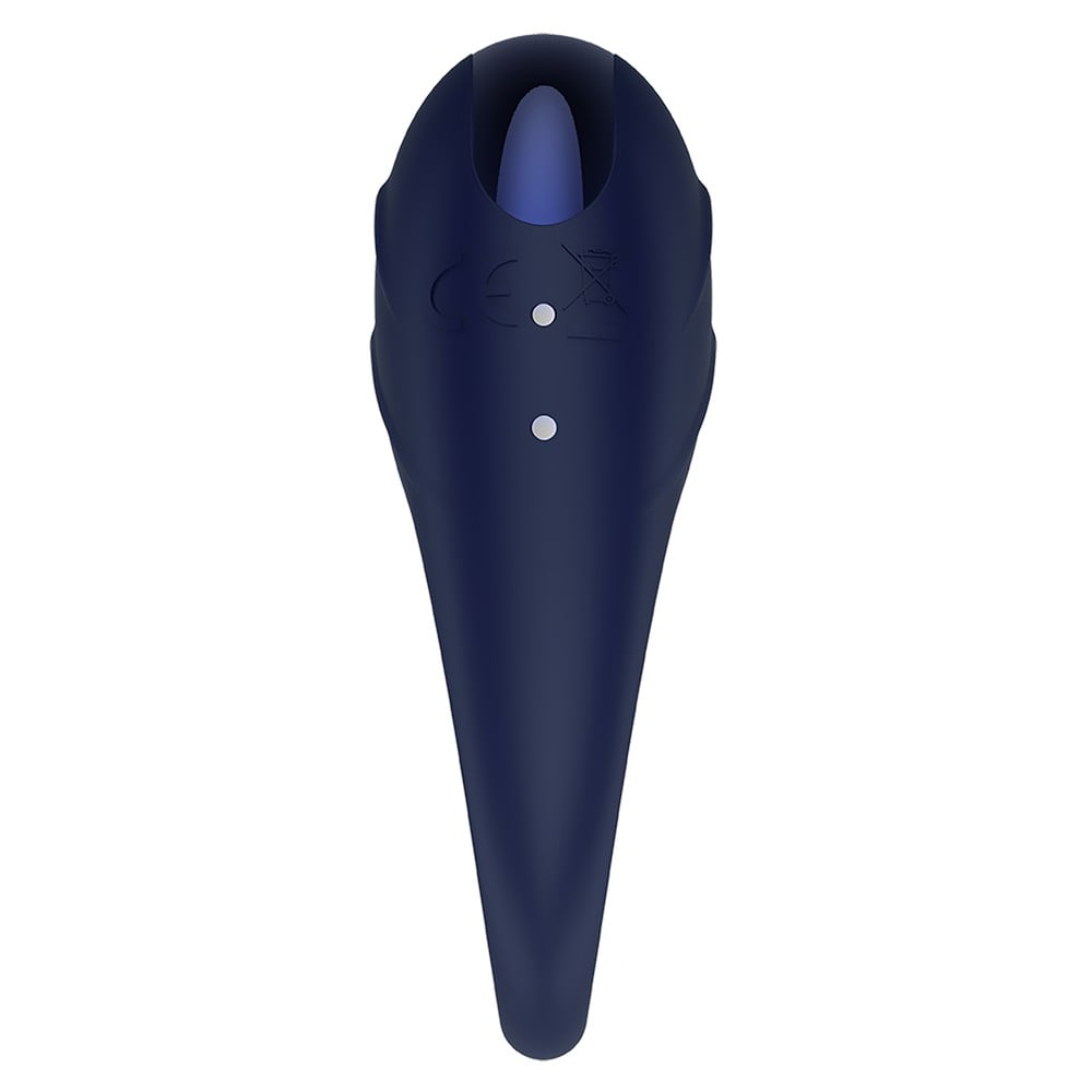 Dreamtoys Glam Vibrating Cockring blå penisring