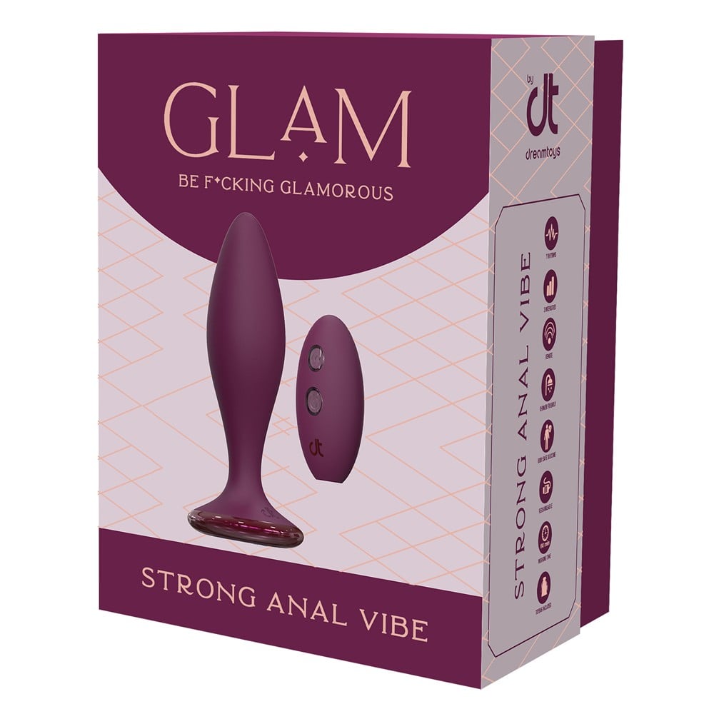 Dreamtoys Glam Strong Anal Vibe röd vibrator