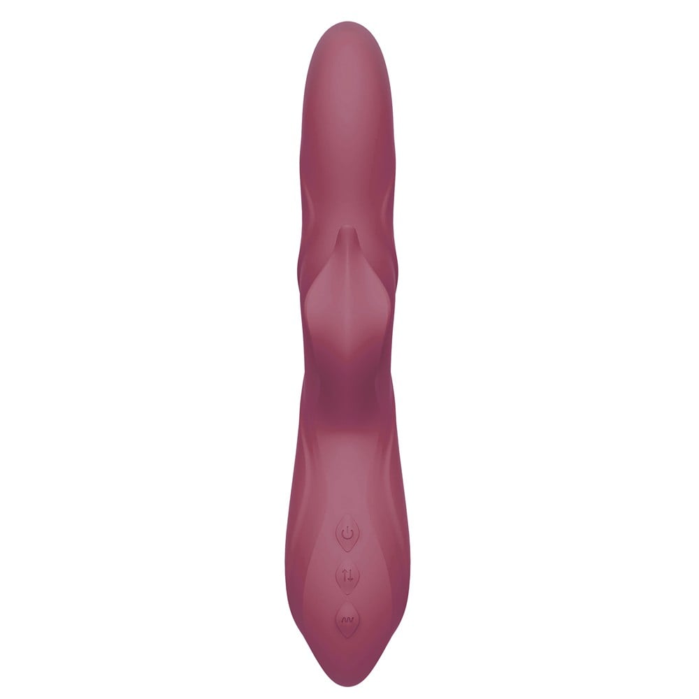 Dreamtoys Pulz Morgan Up And Down Duo Vibrator With Rotating Beads röd