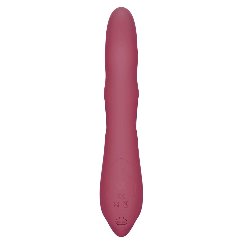 Dreamtoys Pulz Morgan Up And Down Duo Vibrator With Rotating Beads röd