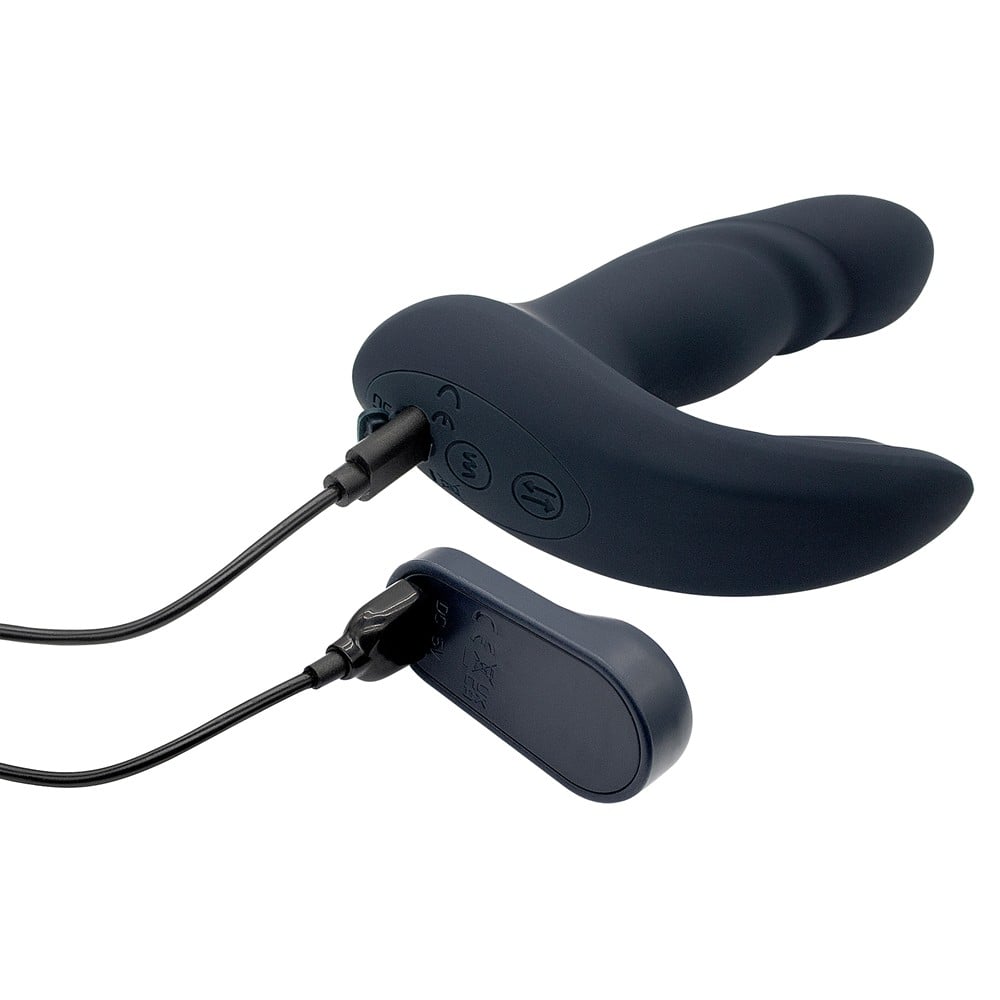 Dreamtoys Pulz Blake Up & Down Duo Vibrator With Remote Control blå