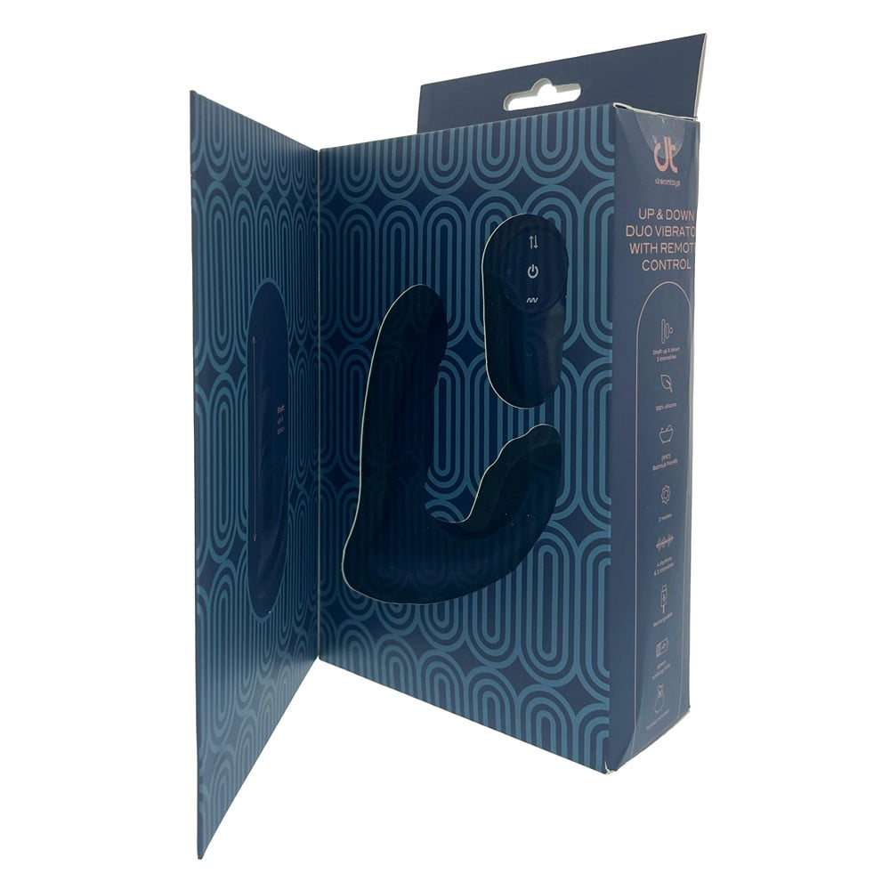 Dreamtoys Pulz Blake Up & Down Duo Vibrator With Remote Control blå
