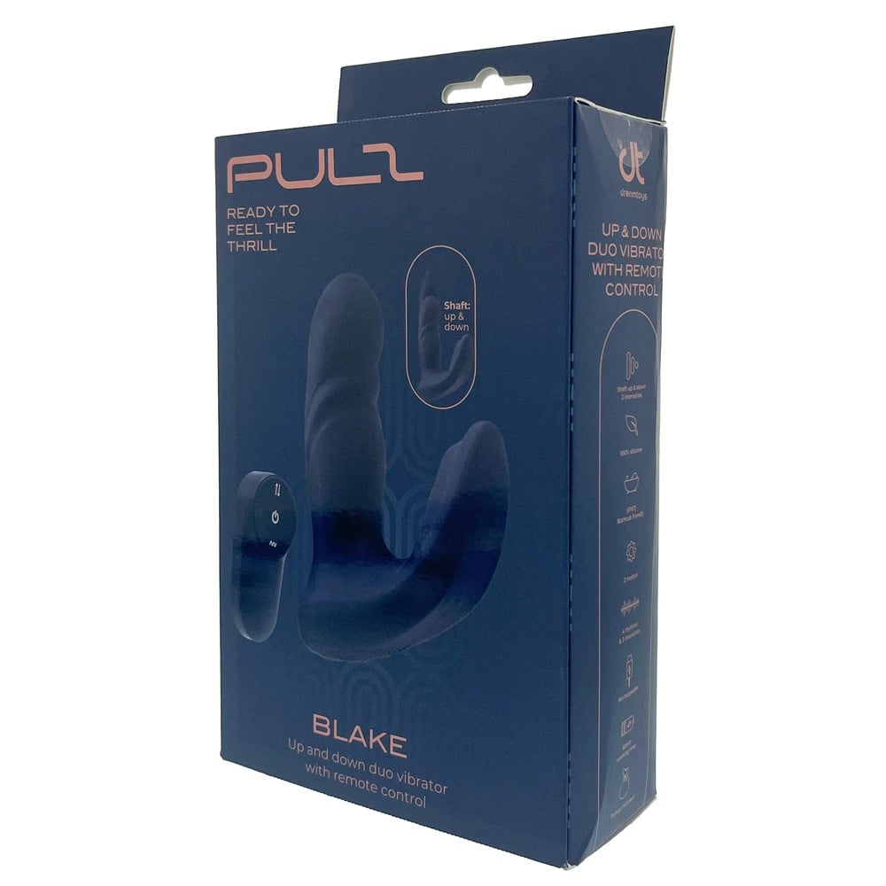 Dreamtoys Pulz Blake Up & Down Duo Vibrator With Remote Control blå