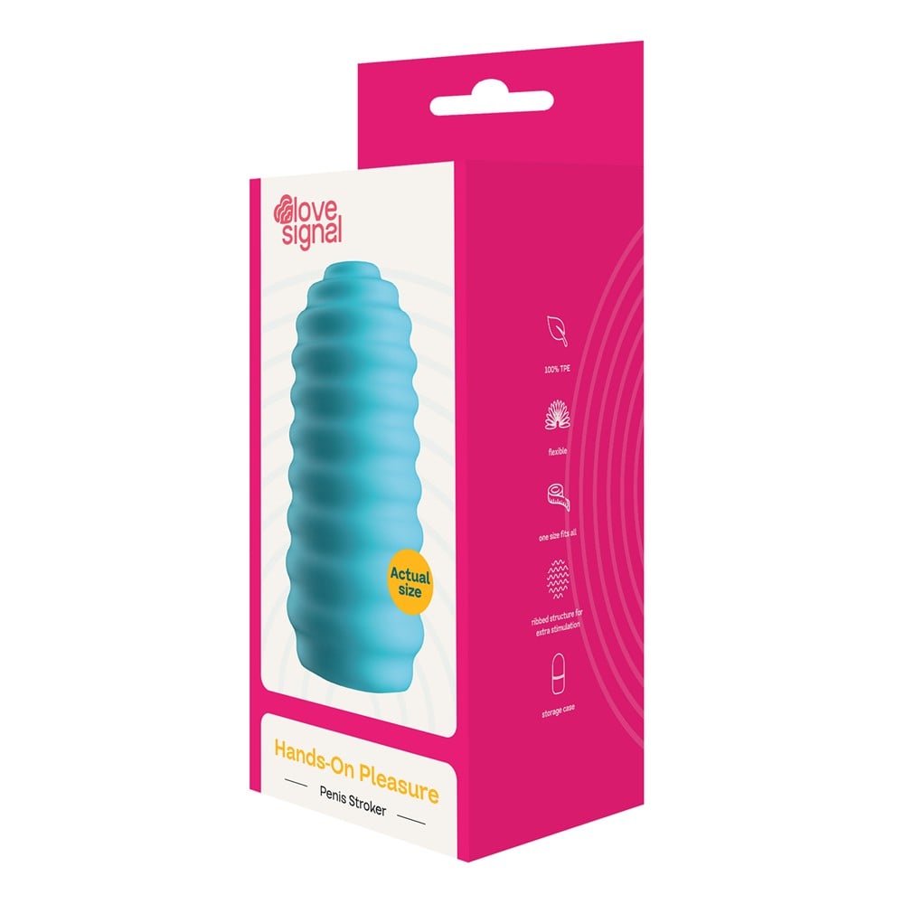 Dreamtoys Love Signal Hands-on Pleasure blå masturbator
