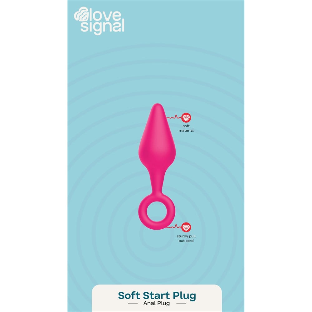 Dreamtoys Love Signal Soft Start Plug rosa analprodukt