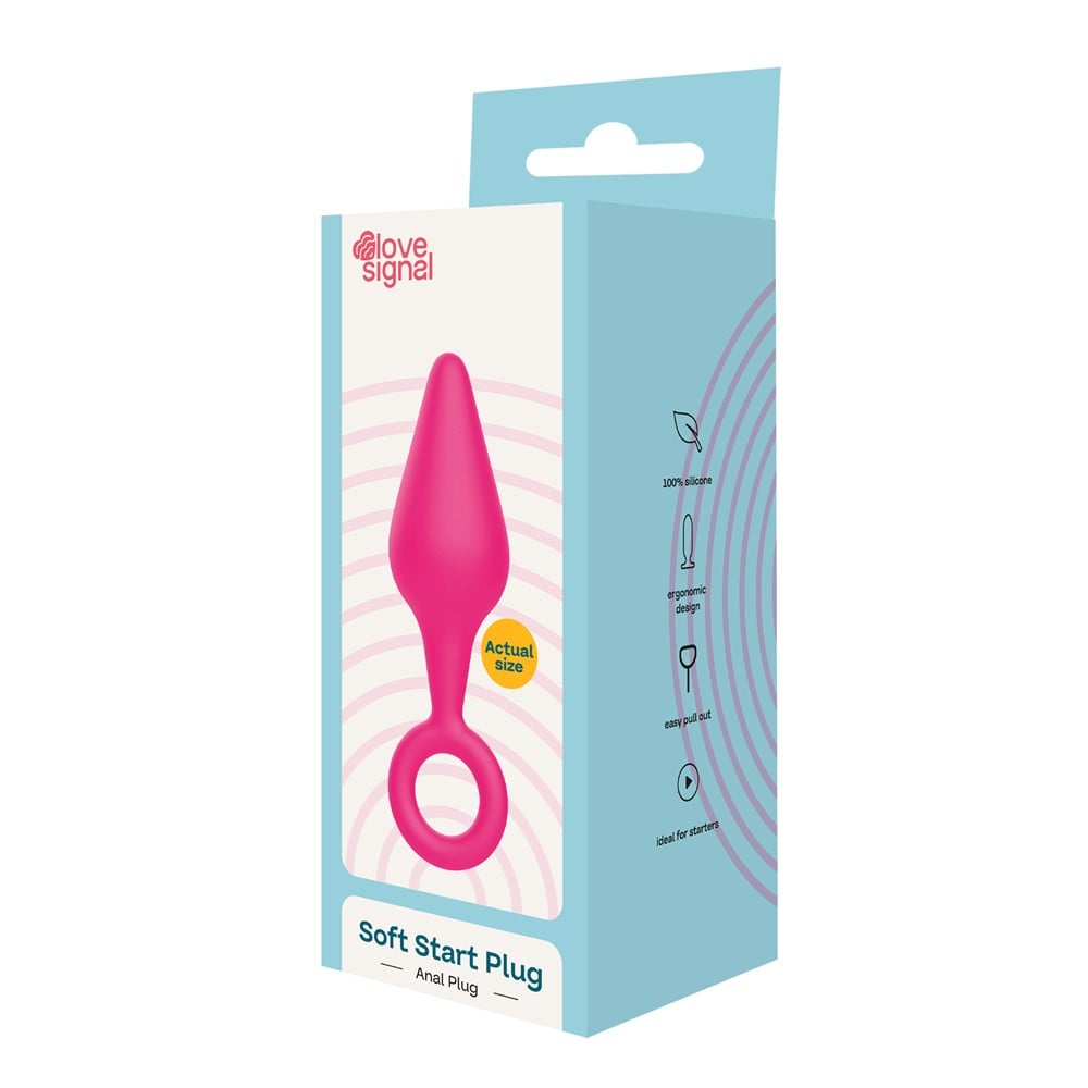 Dreamtoys Love Signal Soft Start Plug rosa analprodukt