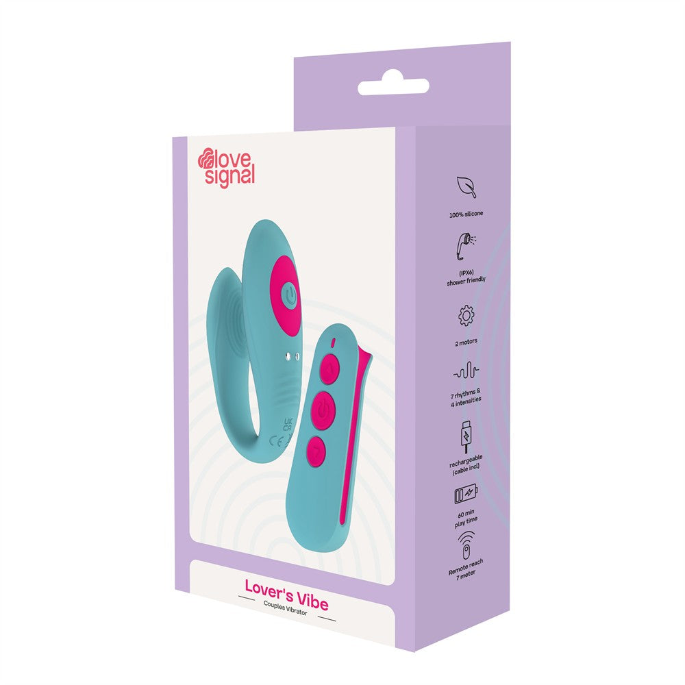 Dreamtoys Love Signal Lover's Vibe blå vibrator