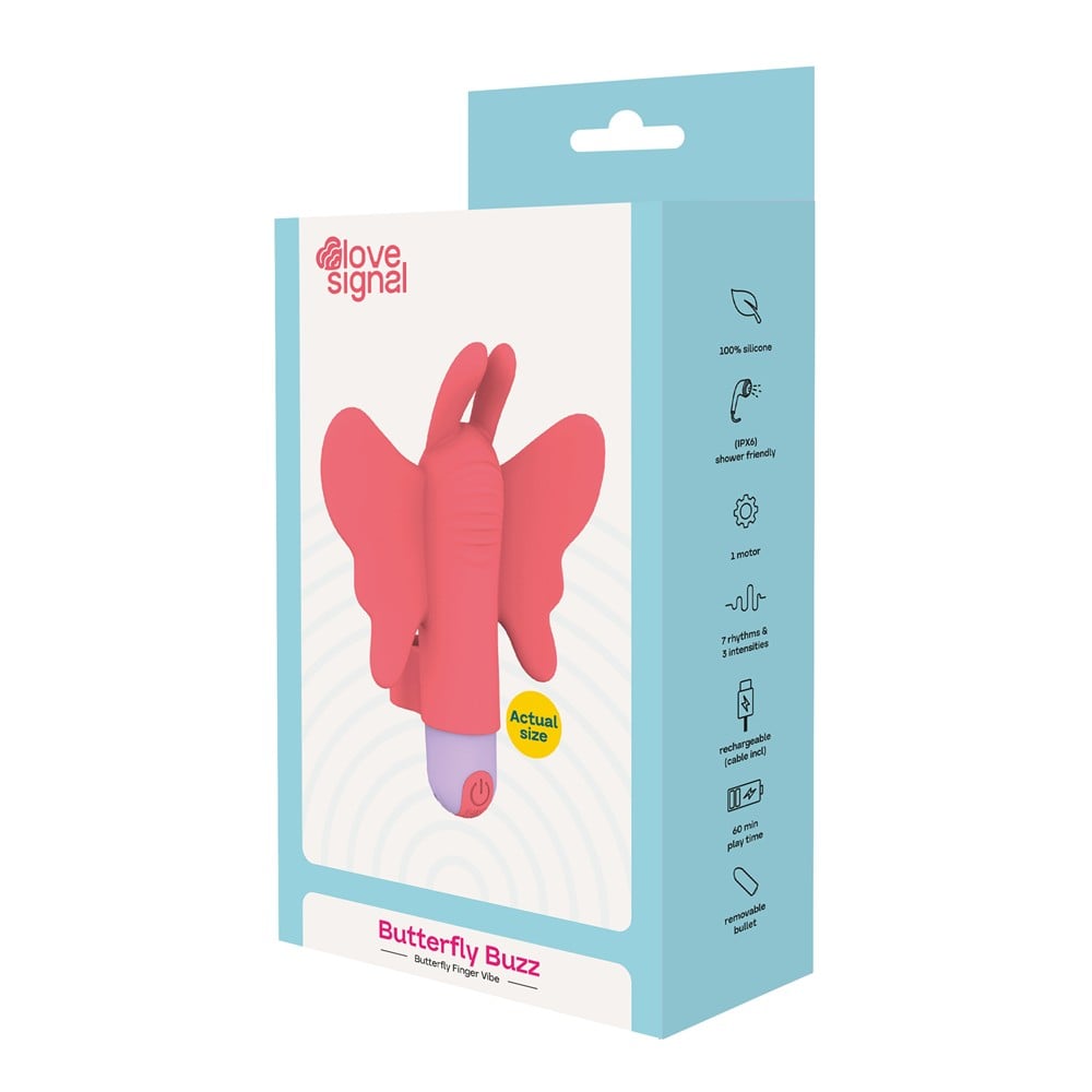 Dreamtoys Love Signal Butterfly Buzz orange vibrator