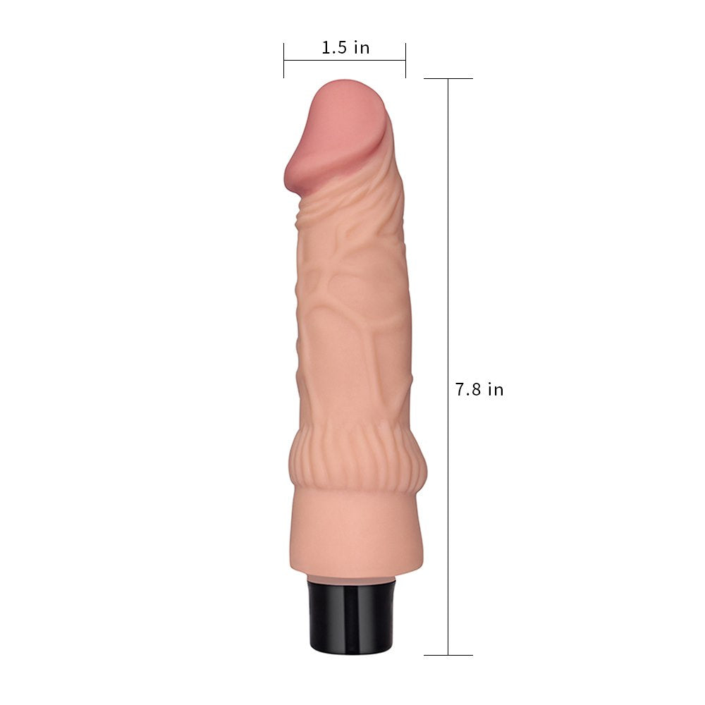 Naturtrogen Mjuk Dildo i Realistisk Design