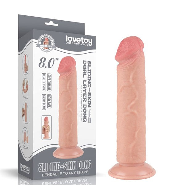 Dildo med mjuk yta – 20 tum