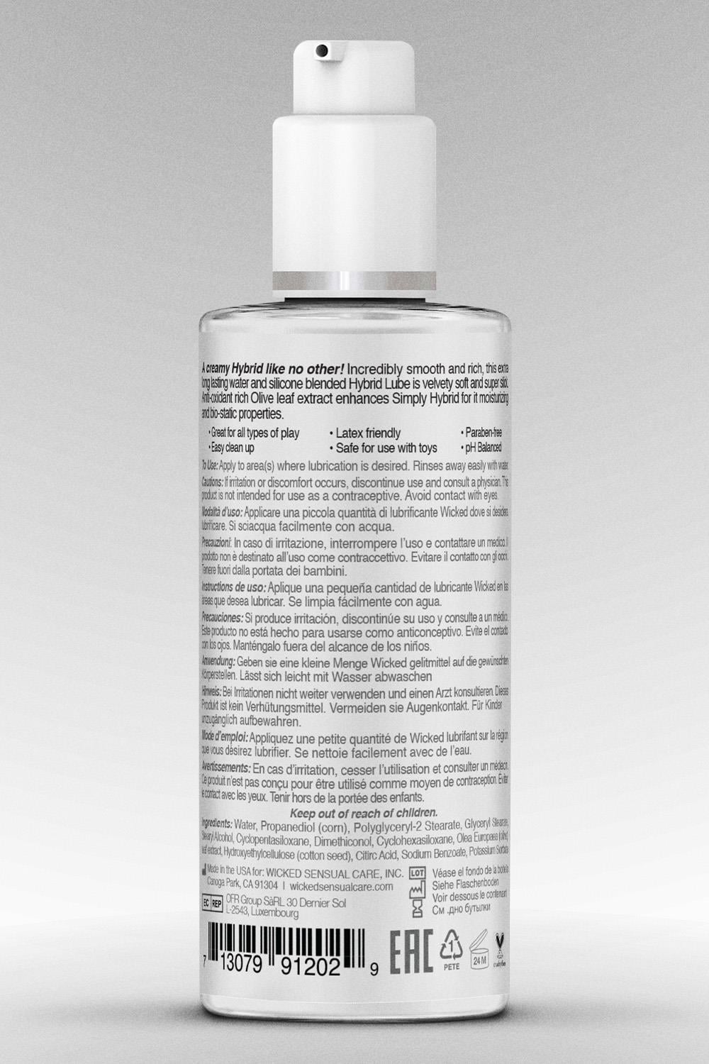 Wicked Sensual Care Wicked Simply Hybrid Lubricant 70ml glidmedel
