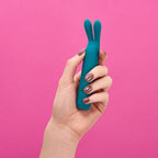 Flexibel vibrator med öron Bul – uppladdningsbar med flera lägen (Blå)