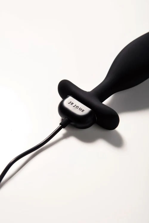 Vibrerande analplugg med fjärrkontroll Btplg – silikon (Svart)