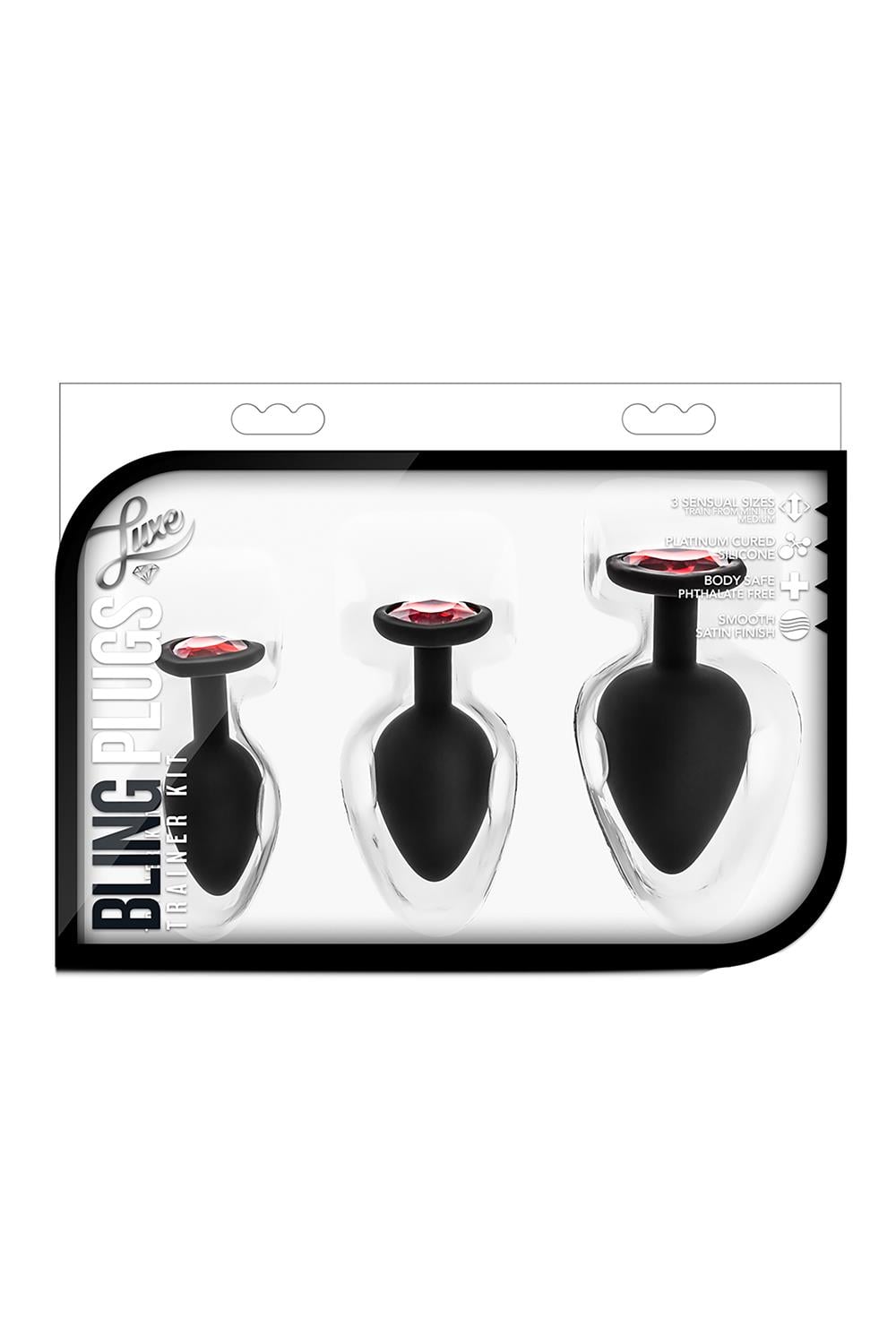 Luxe Bling Plugs Training Kit Red Gems glidmedel